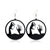 Gothic Cat Spider Alloy Women's Drop Earrings 1 Pair