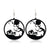 Gothic Cat Spider Alloy Women's Drop Earrings 1 Pair