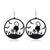 Gothic Cat Spider Alloy Women's Drop Earrings 1 Pair