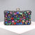 Green Blue Pink Pu Leather Polyester Flower Pillow Shape Evening Bags