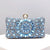 Green Blue Pink Pu Leather Polyester Flower Pillow Shape Evening Bags