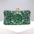 Green Blue Pink Pu Leather Polyester Flower Pillow Shape Evening Bags