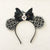 Halloween Casual Funny Girl'S Solid Color Spider Bow Knot Hollow Out Hair Clip Hair Band