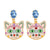 Halloween Cat Animal Alloy Diamond Earrings Wholesale Jewelry