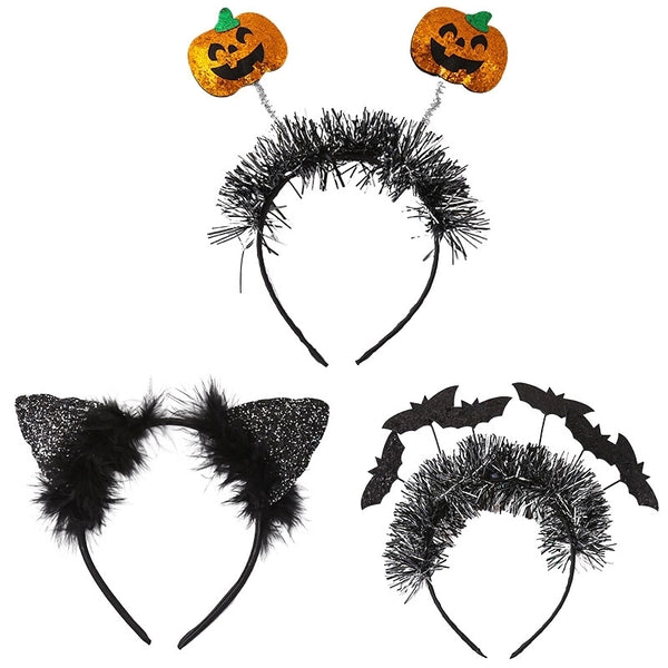 Halloween Funny Cool Style Kid'S Pumpkin Cat Bat Hair Band