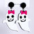 Halloween Geometric Resin Earrings Wholesale Jewelry