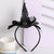 Halloween Headband Pumpkin Party Witch Hat Decorative Supplies Classic Spider Web Witch Hat Headband Hair Accessories