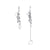 Halloween Metal Skull Asymmetric Chain Punk Style Earrings Wholesale Jewelry