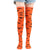 Halloween Retro Women's Bat Blood Stains Skull Polyester Cotton Over The Knee Socks A Pair