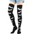 Halloween Retro Women's Bat Blood Stains Skull Polyester Cotton Over The Knee Socks A Pair