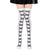 Halloween Retro Women's Bat Blood Stains Skull Polyester Cotton Over The Knee Socks A Pair