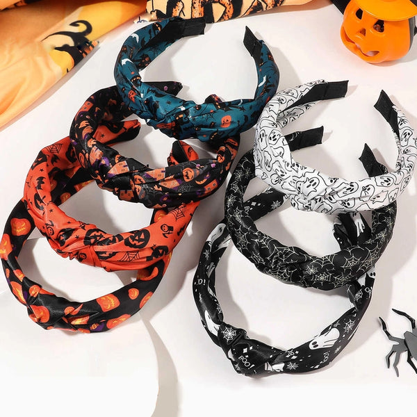 Halloween Retro Women's Color Block Printing Hair Band