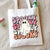 Halloween Unisex Canvas Smile Face Letter Ghost Basic Classic Style Square Open Canvas Bag