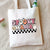 Halloween Unisex Canvas Smile Face Letter Ghost Basic Classic Style Square Open Canvas Bag