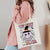 Halloween Unisex Canvas Smile Face Letter Ghost Basic Classic Style Square Open Canvas Bag