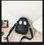 Halloween Women'S Pu Leather Ghost Cute Zipper Crossbody Bag