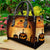 Halloween Women's Medium Pu Leather Letter Streetwear Square Hook Loop Tote Bag