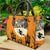 Halloween Women's Medium Pu Leather Letter Streetwear Square Hook Loop Tote Bag