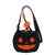 Halloween Women's Medium Pu Leather Pumpkin Vintage Style Zipper Shoulder Bag