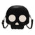 Halloween Women's Pu Leather Ghost Streetwear Zipper Circle Bag