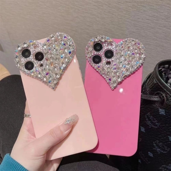 Handmade Heart Shape Silica Gel Phone Cases