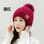 Hat Women's Winter Cold-proof  Korean Style Fashion Rabbit Wool Hat Fleece-lined Warm Knitted Pullover Moon Hat Trend