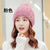 Hat Women's Winter Cold-proof  Korean Style Fashion Rabbit Wool Hat Fleece-lined Warm Knitted Pullover Moon Hat Trend