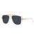 Hawaiian Tropical Modern Style Geometric Pc Square Patchwork Full Frame Women's Sunglasses