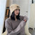 Heap Hat Autumn And Winter Knitted Hat Lengthened Hat Big Head Wool Hat Korean Style Cold-proof Warm-keeping Fashionable  Cold Hat