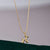 Heart Titanium Steel Inlaid Shell Inlaid Gold Necklace