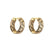 Fashion Geometric Plating Copper Zircon Copper Earrings