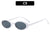 Hip-Hop Color Block Ac Oval Frame Full Frame Women's Sunglasses