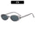 Hip-Hop Color Block Ac Oval Frame Full Frame Women's Sunglasses