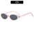 Hip-Hop Color Block Ac Oval Frame Full Frame Women's Sunglasses