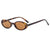 Hip-Hop Color Block Ac Oval Frame Full Frame Women's Sunglasses