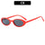 Hip-Hop Color Block Ac Oval Frame Full Frame Women's Sunglasses