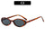 Hip-Hop Color Block Ac Oval Frame Full Frame Women's Sunglasses