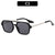 Hip-Hop Cool Style Color Block Ac Square Full Frame Women's Sunglasses