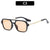 Hip-Hop Cool Style Color Block Ac Square Full Frame Women's Sunglasses