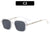 Hip-Hop Cool Style Color Block Ac Square Full Frame Women's Sunglasses