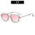 Hip-Hop Cool Style Color Block Ac Square Full Frame Women's Sunglasses