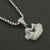 Hip Hop Full Diamond Three-dimensional Monkey Pendant Necklace Domineering Cuban Chain Necklace