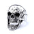 Hip-Hop Punk Skull 304 Stainless Steel Halloween Men'S Rings