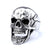 Hip-Hop Punk Skull 304 Stainless Steel Halloween Men'S Rings