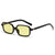 Hip-Hop Retro Simple Style Solid Color Leopard Ac Square Full Frame Glasses