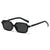 Hip-Hop Retro Simple Style Solid Color Leopard Ac Square Full Frame Glasses