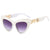 Hip-Hop Simple Style Gradient Color Heart Shape Leopard Pc Cat Eye Full Frame Women's Sunglasses