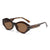 Hip-Hop Solid Color Ac Cat Eye Full Frame Glasses