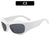 Hip-hop Ac Oval Frame Full Frame Women's Sunglasses