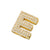 Hip-hop Classic Style Letter Copper Plating Inlay Zircon 18k Gold Plated Birthday Women's Charms